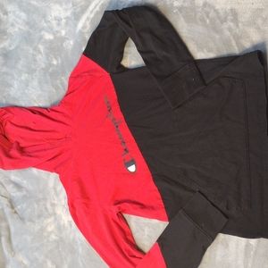 Boys hooded long sleeve champion shirt